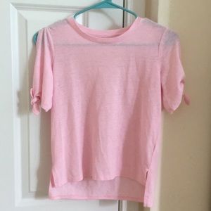 Old Navy light pink girls tie shirt